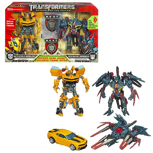 Transformers Revenge Fallen Bumblebee & Soundwave NEST Set